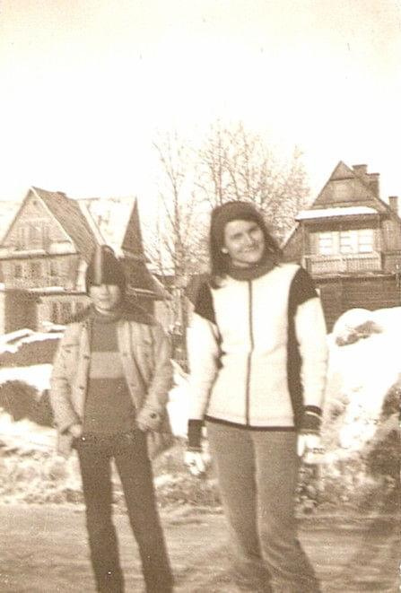 Zakopane lata 70-te, Ania i Tomasz #Zakopane #zima