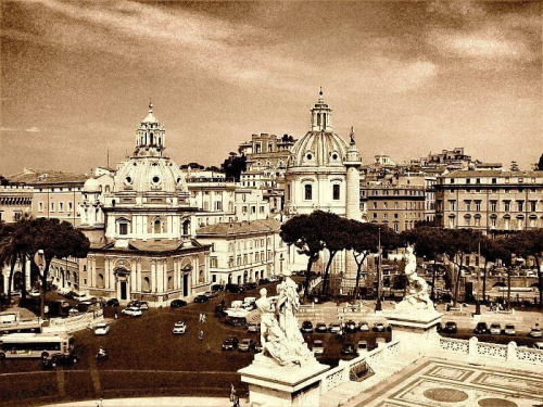 Panorama Rzymu ....widok z Pałacu Ojczyzny