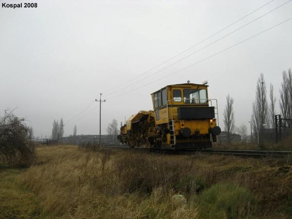 28.01.2008 uniwersalna profilarka tłucznia ZTU300-08 zjeżdża z KOA na KOB po zakończeniu robót tego dnia.