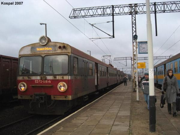 31.01.2008 (Rzepin) ED72-018 z Zielonej Góry do Szczecina Gł.