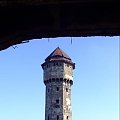 Huta Szopienice - wieża z nieco większej odległości