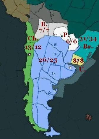 porównanie potencjału przemysłowego Argentyny i jej sąsiadów #HoI2