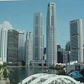 Panorama Singapuru Stopover 2001 (zwiedziłem city little India Chinatown Sentosa Island i wybrałem się na wycieczkę do Malezji było super).Singapore-panoramic view