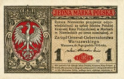 Polska 1914-1918 Generalne Gubernatorstwo Warszawskie Seria-Generał