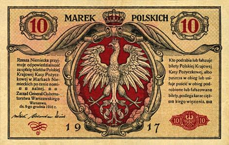 Polska 1914-1918 Generalne Gubernatorstwo Warszawskie Seria-Generał