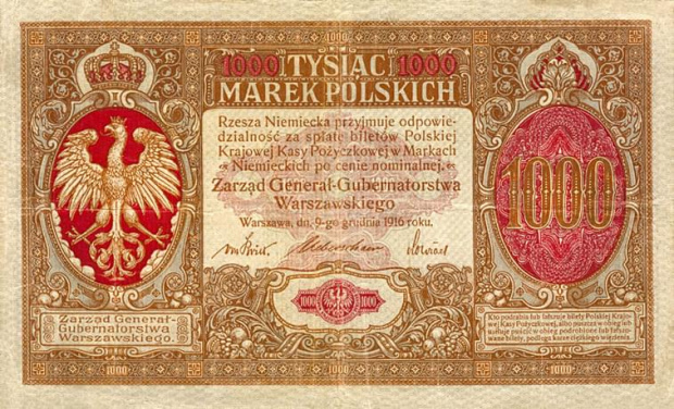 Polska 1914-1918 Generalne Gubernatorstwo Warszawskie Seria-Generał