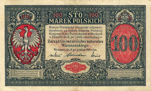 Polska 1914-1918 Generalne Gubernatorstwo Warszawskie Seria-Generał
