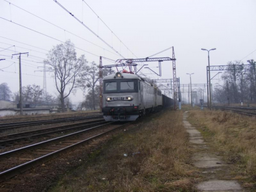 13.02.2008 Stacja Wrocław Popowice
182 092-7+ET21-163 przewoźnika CTL Logistics