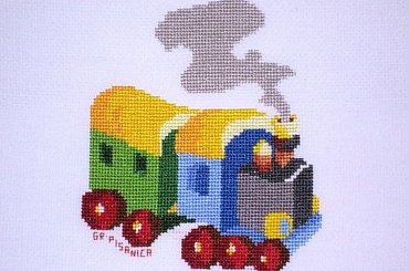 Maciek k.504 #ciuchcia #haft #pociąg