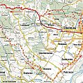 Mapka trasy: N. Sącz - Las Chełmiecki - Litacz - Brzezna - N. Sącz #mapa #rower #BeskidWyspowy #litacz
