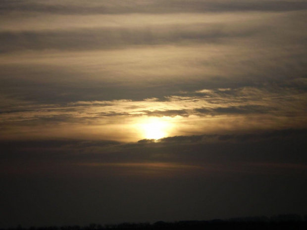 Wschód Słońca . Data : 27.02.2008