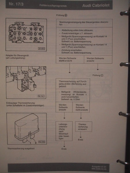 Repleitf B4 Cabrio Strompläne 92 93....16