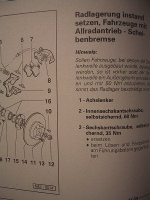 Repleitf PASSAT 94 Fahrwerk.93...15