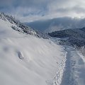 ścieżka w górach #ścieżka #zima #góry #tatry