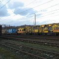 13.03.2008 (WM-15P.00/M nr.19 PKP Eneretyka) wpięty do pociągu towarowego oczekuje na odjazd razem z nim.