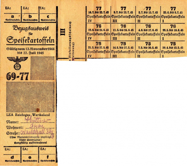 Niewykorzystane w 1945 roku.