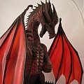 Figurka Colossal Red Dragon Z D&D Minis- największa jak dotychczas w tej grze