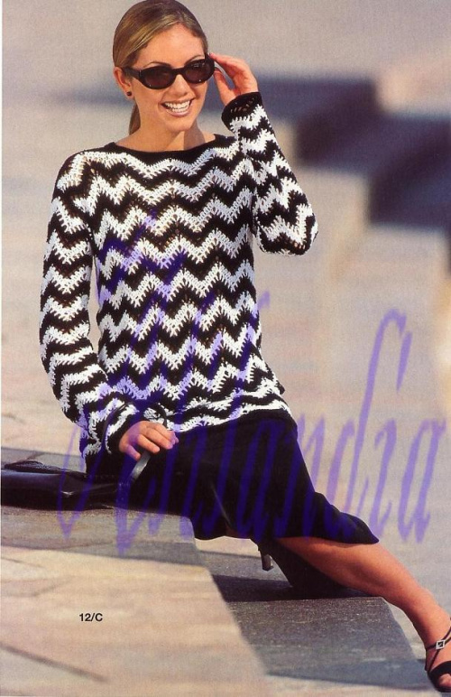 Mała Diana 2003 nr 08 20 #RobótkiRęczne #sweterki #hobby #szydełko
