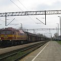 19.04.2008 (Czerwieńsk) M62M-002 Rail Polska z bruttem z Guben wjeżdża na stację,