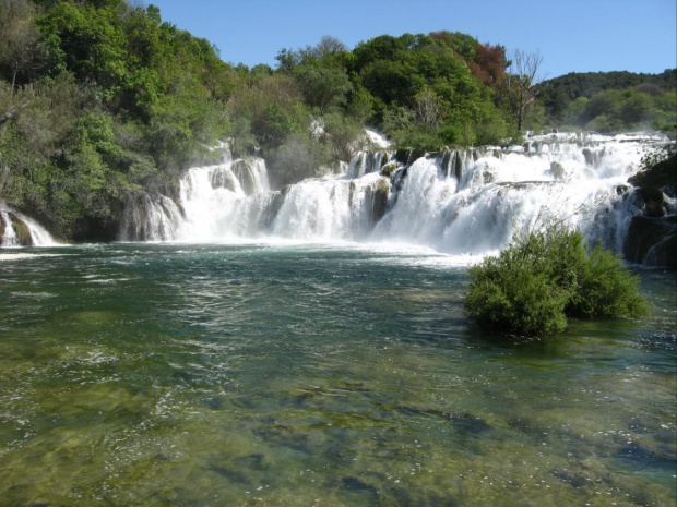 wodospady na rzece Krka #Chorwacja #Krka #wodospad