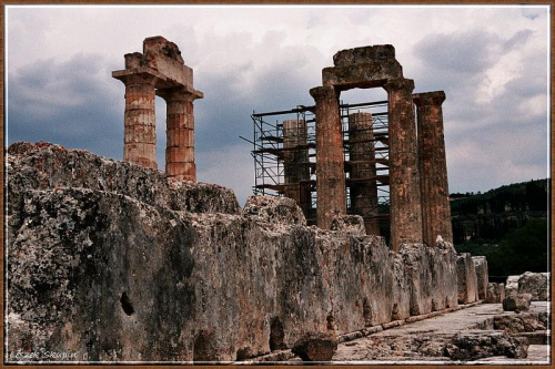 Świątynia Zeusa w Ancient Nemea - Peloponez