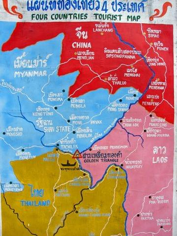 W tym miejscu schodzą się granice Tajlandii, Myanmaru i Laosu, Golden Triangle