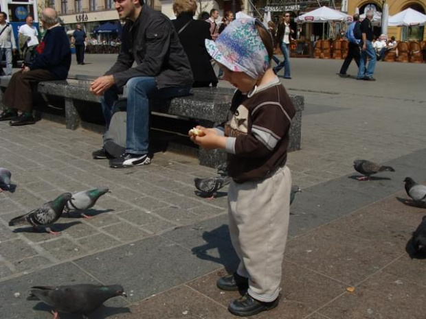 Pawełek i Jasio w Krakowie i Tatrach-maj 2008 z Agatką i Adasiem