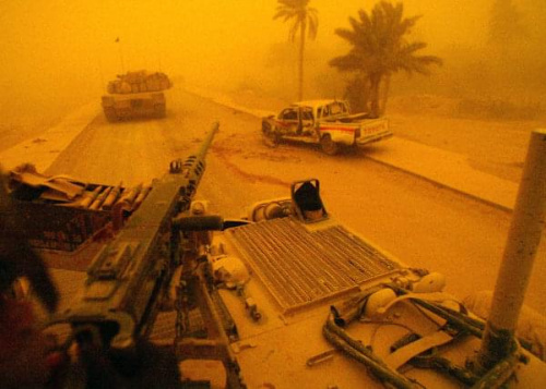 burza piaskowa w Iraku