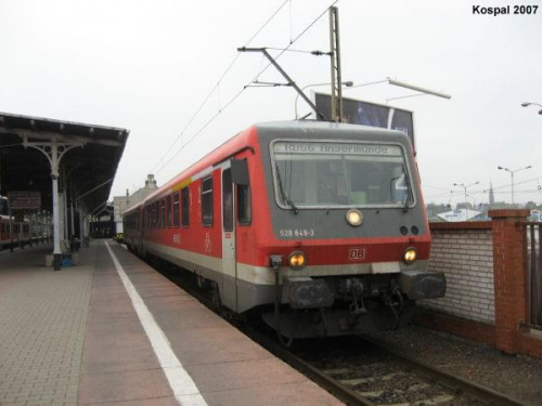 28.10.2007 (Szczecin Główny) Pociąg DB do Angermunde.