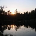 zachód słońca nad jeziorem (Dolina 3Stawów w Katowicach) #ZachódSłońca #jezioro #Dolina3StawówWKatowicach #Katowice