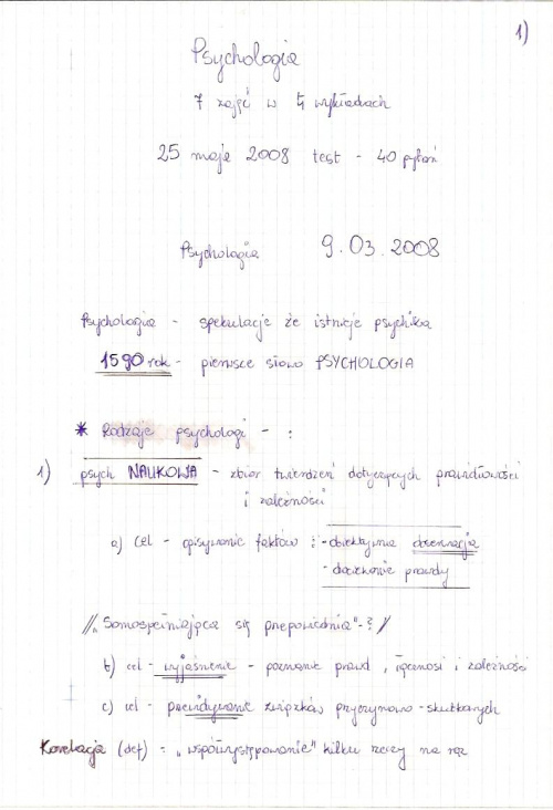 wykład nr1 9.03.2008 #PsychologiaWykład1