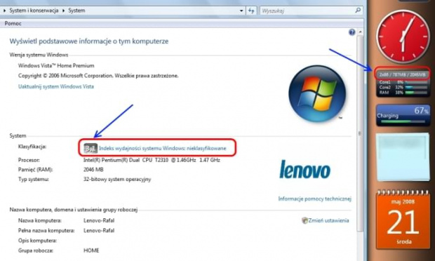 Vista Index RAM