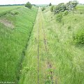 Widok w stronę Bydgoszczy ze starego wiaduktu nieopodal Nowego Dworu.