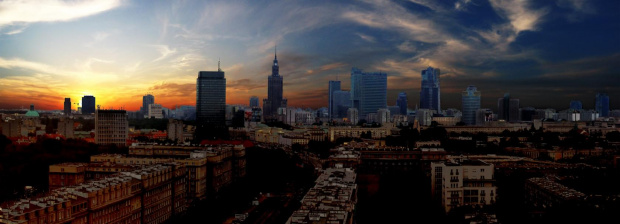 Warszawa (jak widać), ale niebo lubelskie :) #PanoramaWarszawa