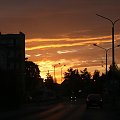 zachód słońca nad Myszkowem, 21.06.2008