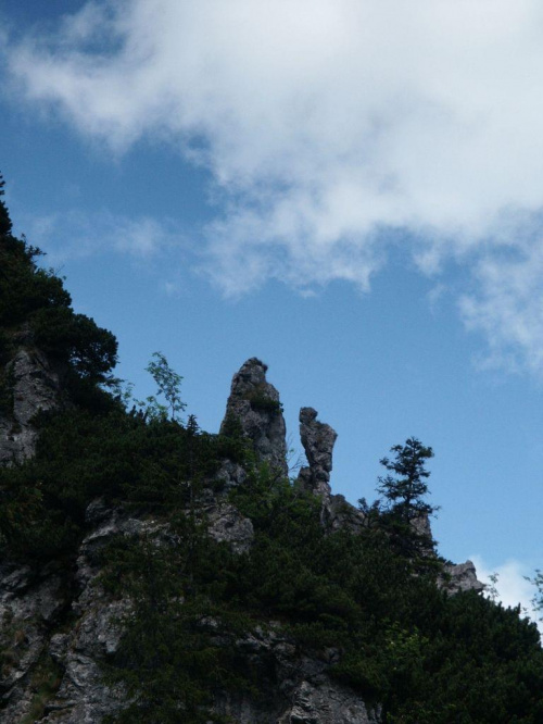 Zameczki (inaczej: Słupy) #góry #mountain #Tatry #Zachodnie #Zameczki #Słupy