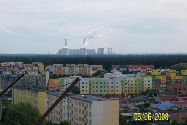 Bełchatów-Widok z 10 piętra