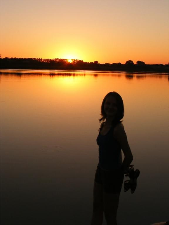 zachód słońca nad jeziorem #jezioro #ZachódSłońca