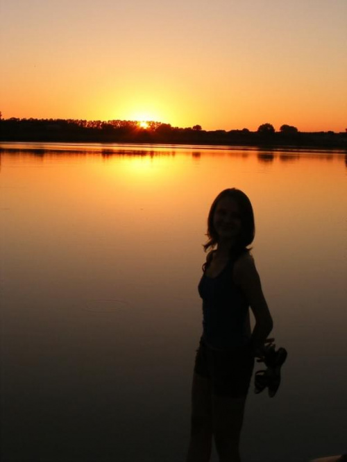zachód słońca nad jeziorem #jezioro #ZachódSłońca