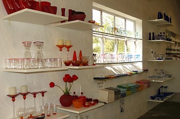 Lokalny sklep ze szkłem #bornholm #dania #wytwórnia #fabryka #szkła #sklep #pamiątki