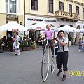 Córka na bicyklu (trzeba umieć na tym jeździć) :) #Kraków #Bicykl