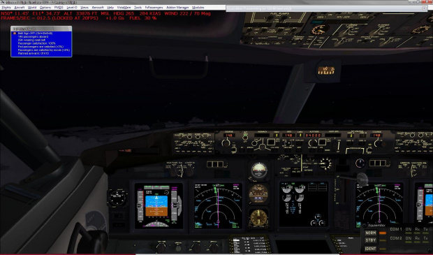 (EPWA-LFPG) cockpit view