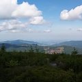 Szeroka panorama między obiema gorami Skrzyczne na Czantorię i Klimczok #skrzyczne #beskid #panorama #krajobraz #barania