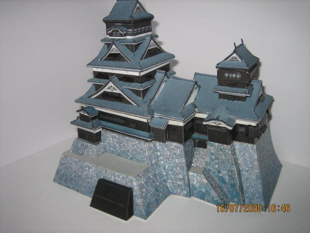 Gotowy model kartonowy zamku Kumamoto z Japonii #Kumamoto #ModeleKartonowe