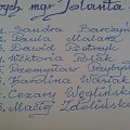 A tutaj możemy zobaczyć listę uczniów klasy 6D ( 2002-2008 ) , którzy uzyskali średnią 5,0 lub wyższą i tym samym uzyskali przywilej wpisu do księgi patrona SP18 w Kielcach.