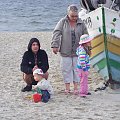 Krynica Morska-Ikulka,Kubulek , babcia Krysia i tatuś