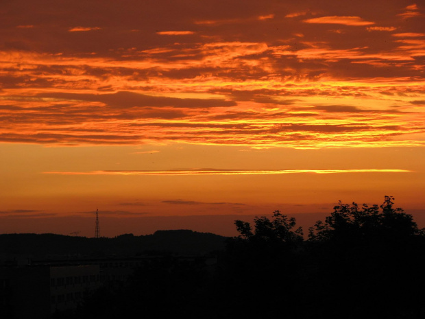 Zachód słońca w Chełmie.
