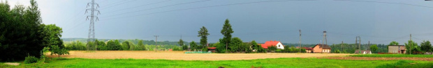 dla wszystkich Kończan -widok -panorama na Kończyce M z Zagrodowej.