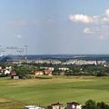 Panorama z hałdy Szarlota w Rydułtowie koło Rybnika.