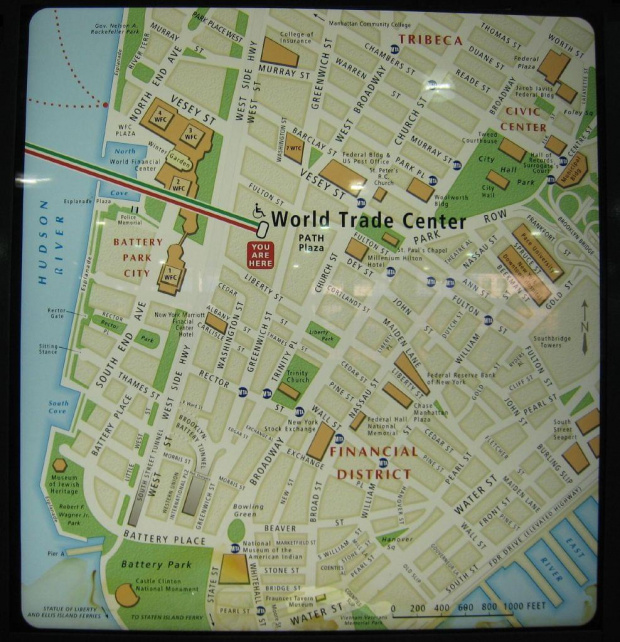 Plan Dolnego Manhattanu. #NowyJork #NYC #StrefaZero #WorldTradeCenter